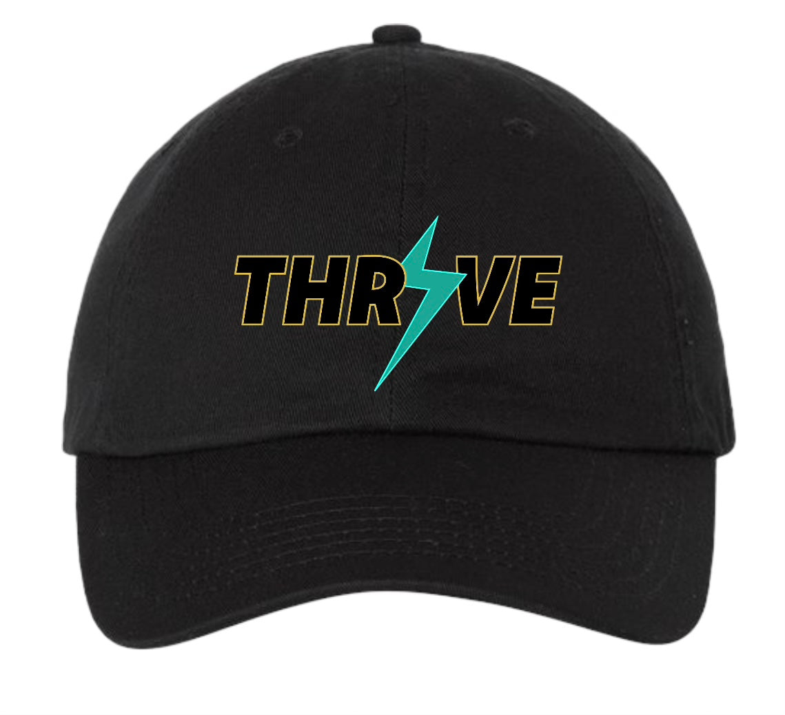 Thrive VBC Dad Hat - black dad hat with Thrive logo on front