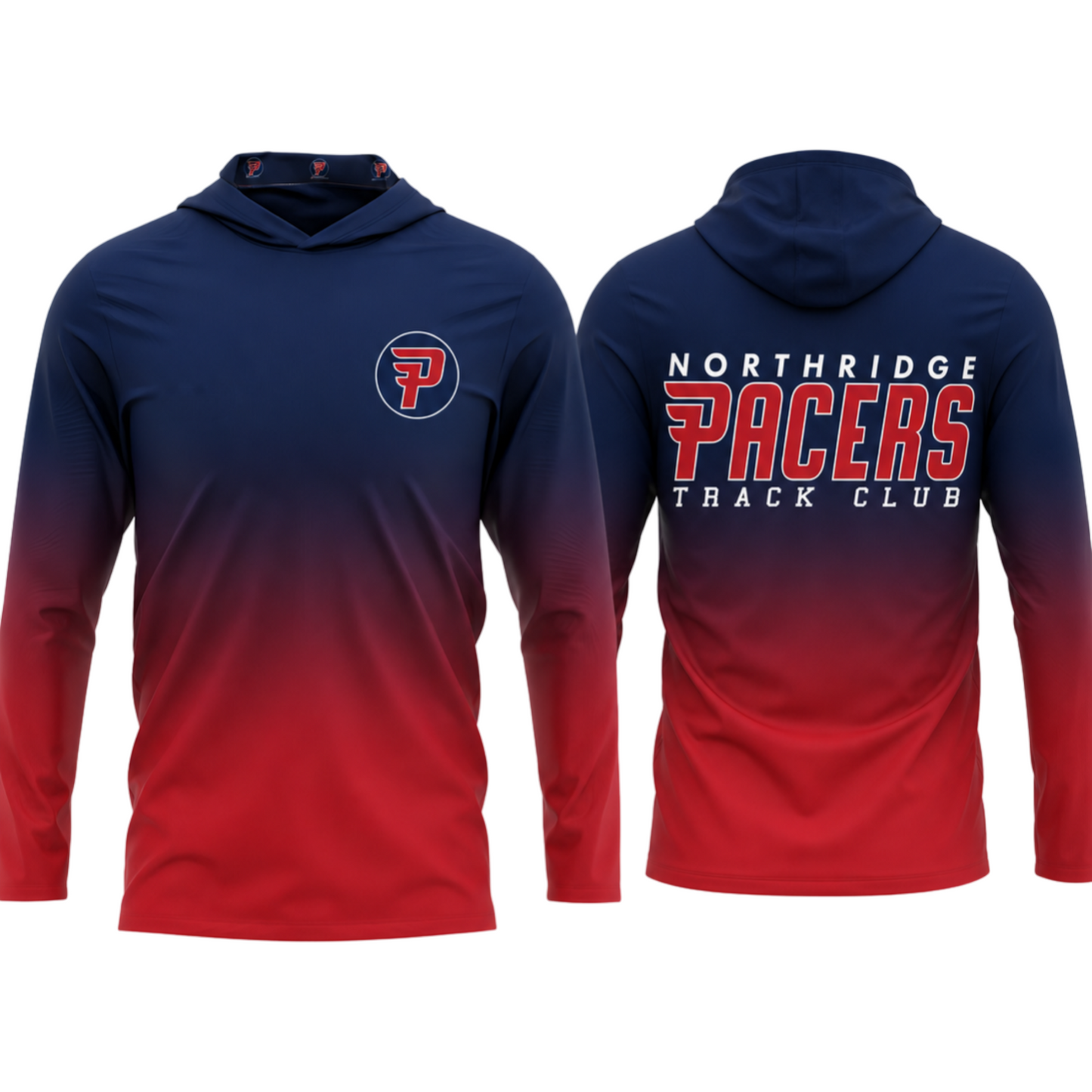 Pacers Custom Sublimated Lightweight Hoodie - Customizable