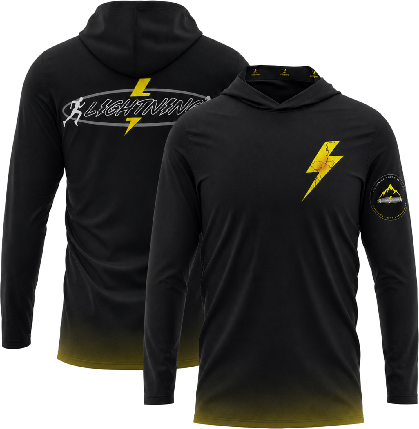 Lightning Custom Sublimated Lightweight Hoodie - Customizable