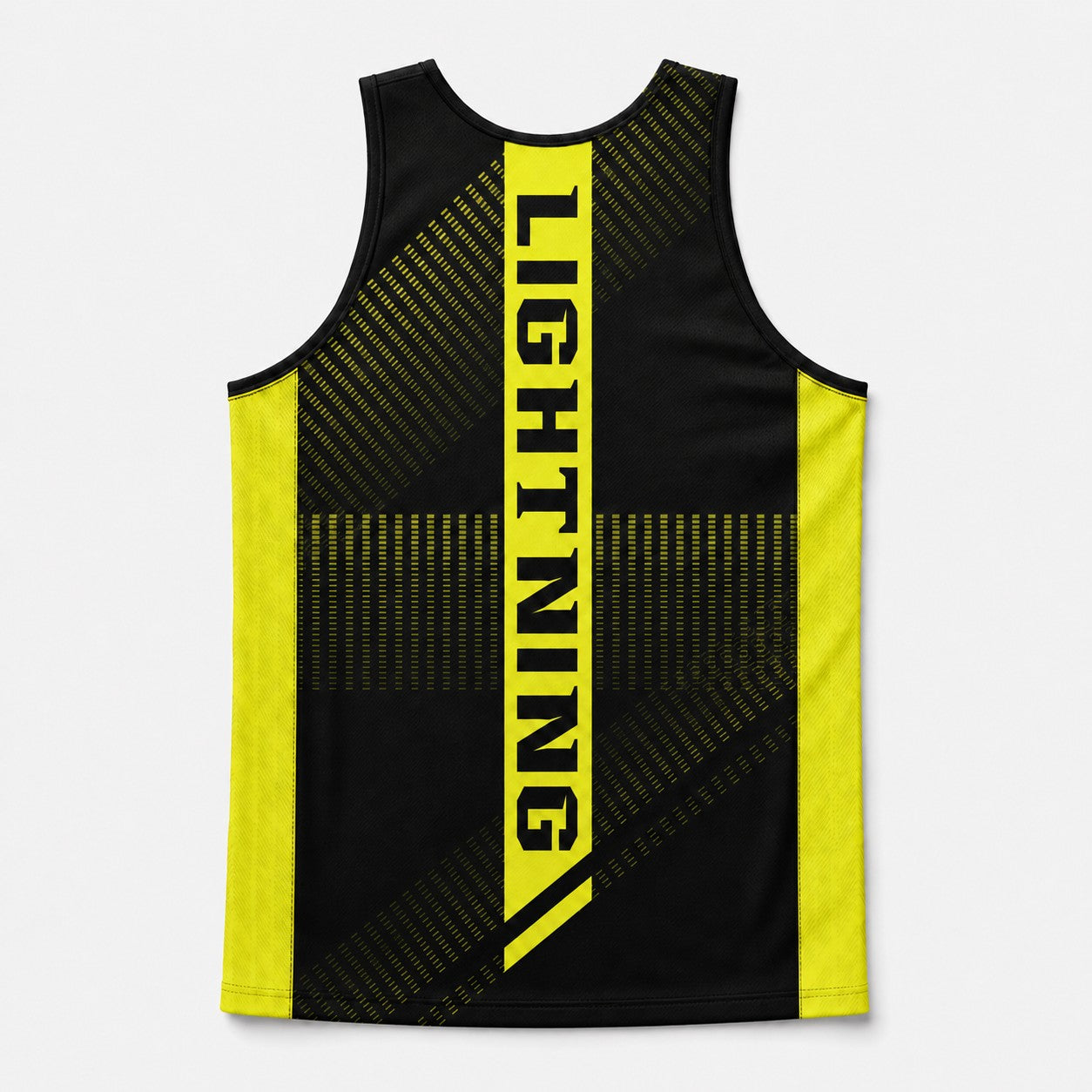 Lightning Youth Academy jersey, back view with LIGHTNING across the shoulders