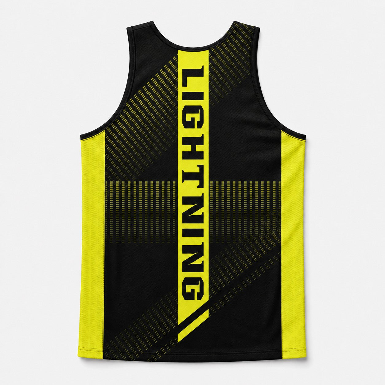 Lightning Youth Academy jersey, back view with LIGHTNING down the back panel