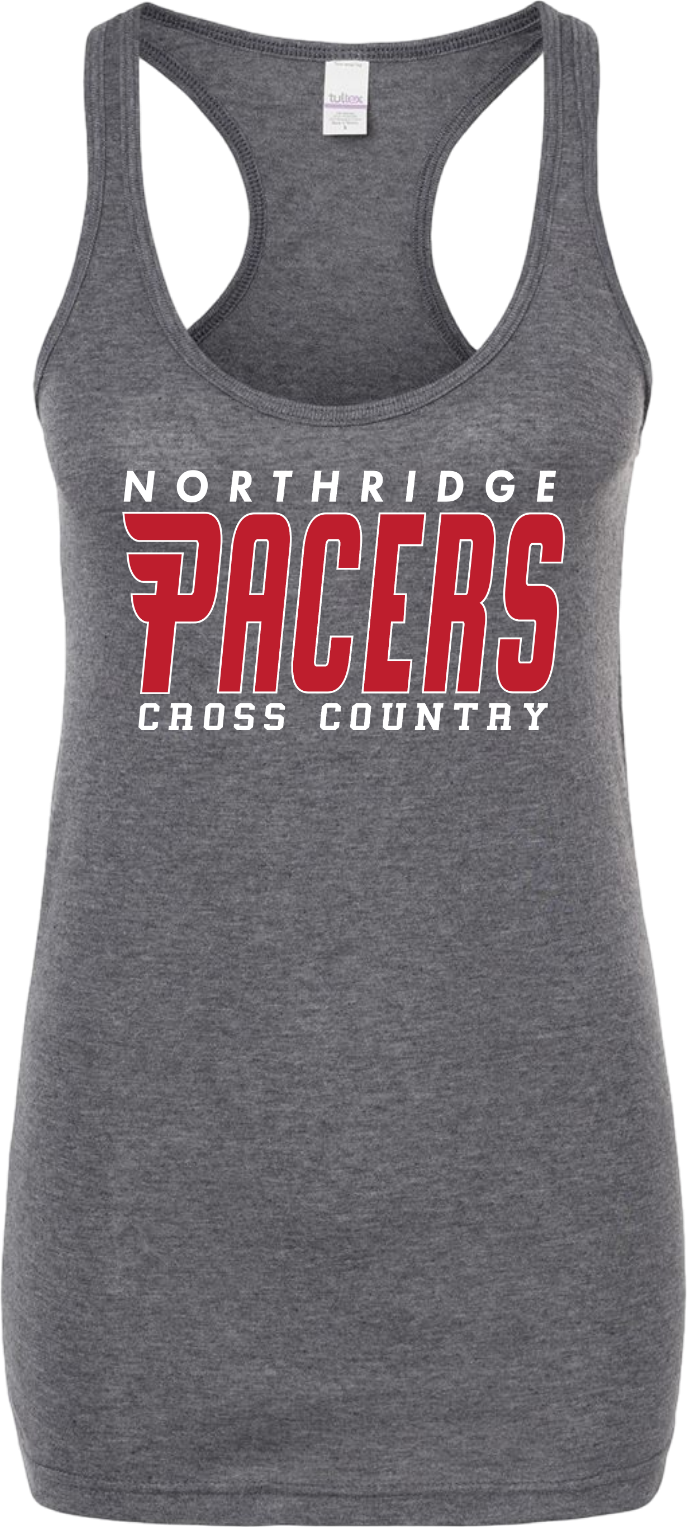Pacers Women's Racerback Tank Top - Heather Gray