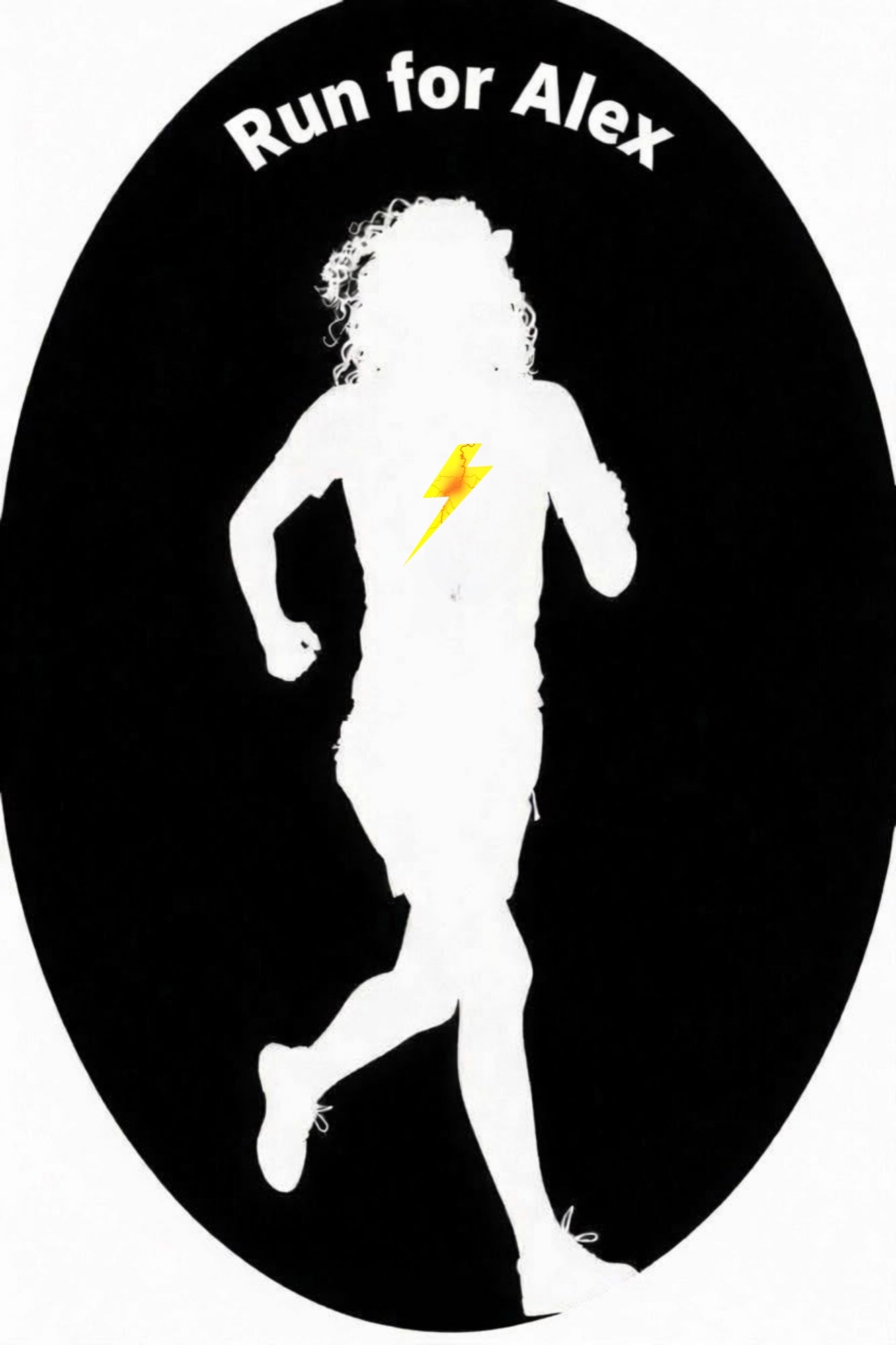Run for Alex chest graphic — optional add-on at no extra cost