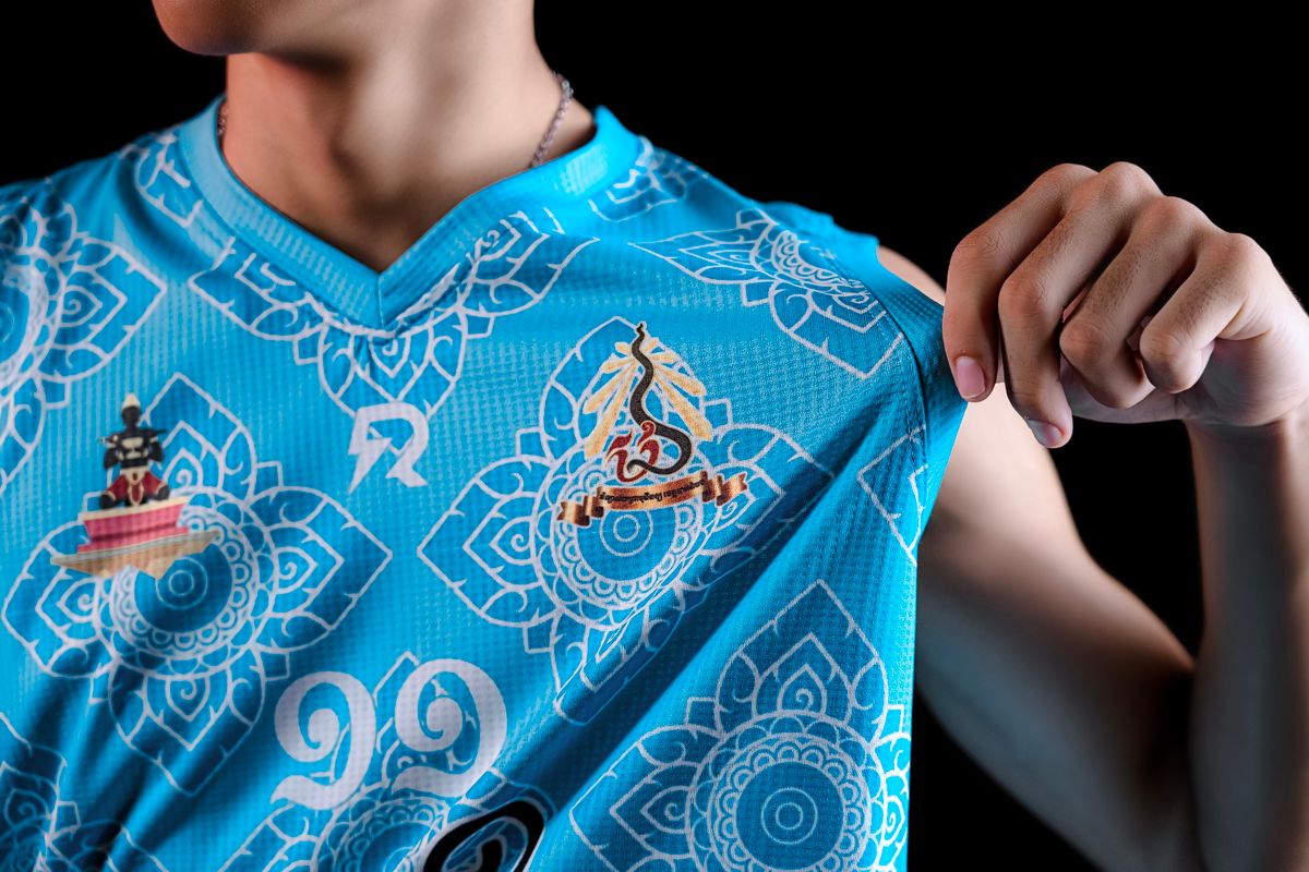 Sublimation printing process on custom sublimated jersey